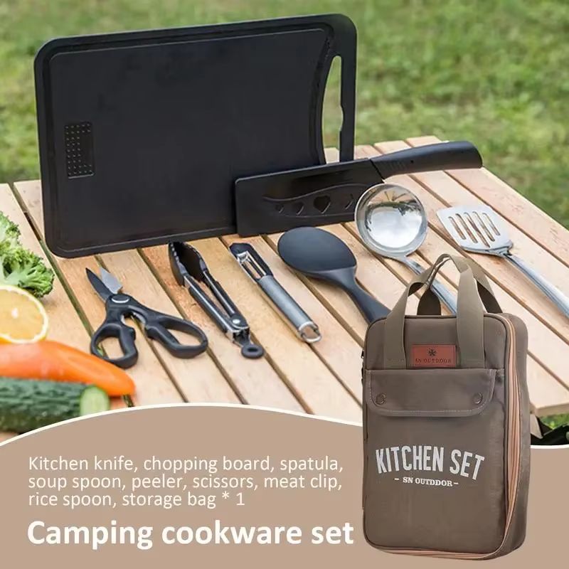 ชุดเครื่องครัวแคมป์ปิ้ง 8 ชิ้น - Home Cooking Set บทวิจารณ์และราคา