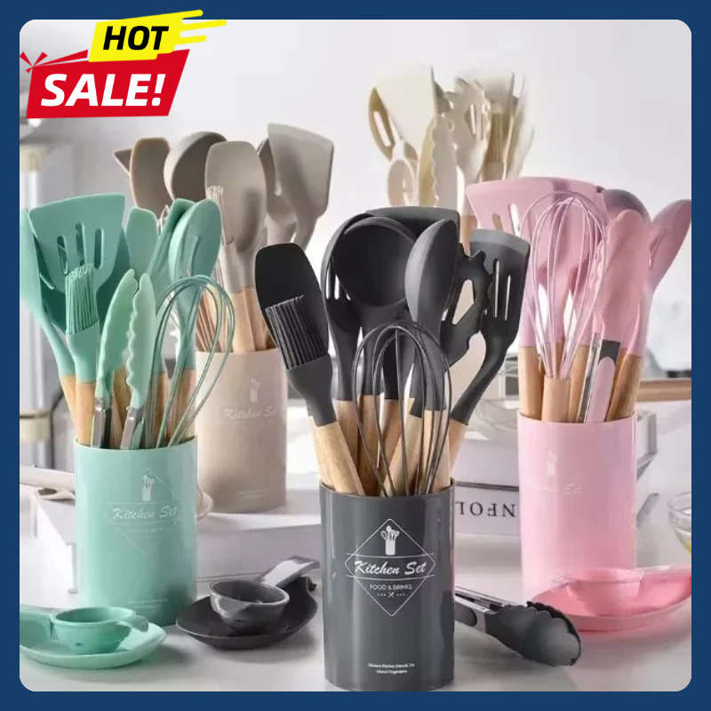ชุดอุปกรณ์ครัวซิลิโคน 12 ชิ้น  - Home Cooking Set บทวิจารณ์และราคา