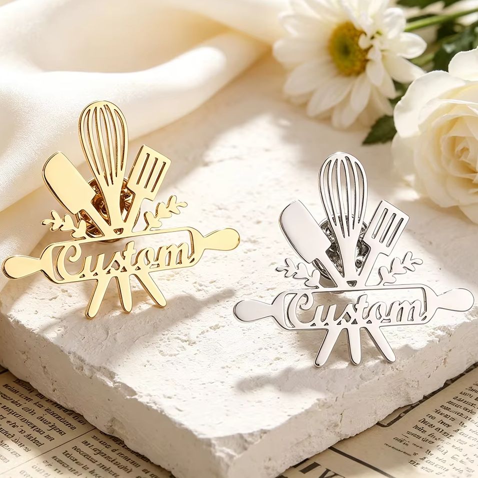 เข็มกลัดสแตนเลสสตีลแบบกำหนดเอง - Home Cooking Set บทวิจารณ์และราคา